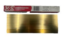 K&S Engineering Solid brass Rod Lot 232 .016 x 1 Brass Strips