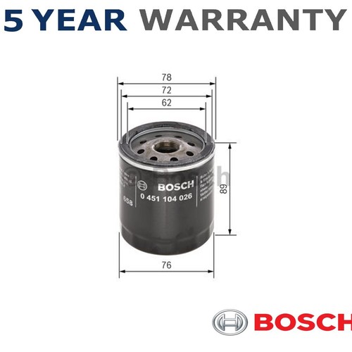 Bosch oil filter - filter, fits
