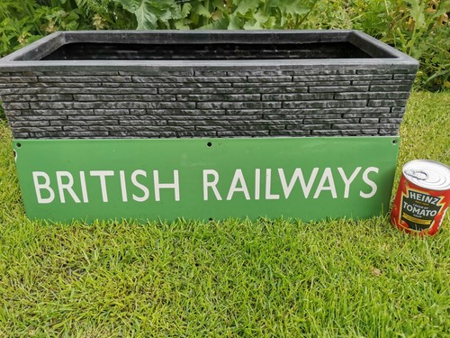 British railways enamel sign - enamel,