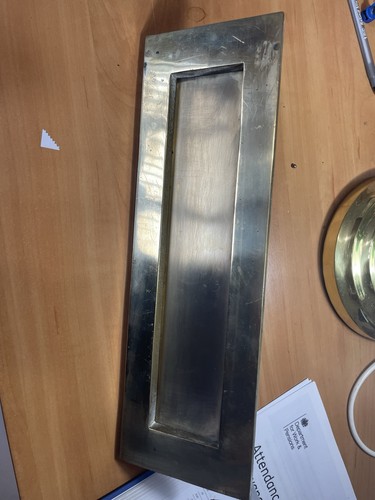 Brass letter box vintage - brass,