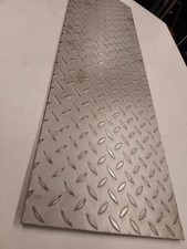 3mm thick Stainless steel Tread Plate / Checker / Durbar. Square 360mm x 1 Meter