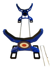 Rc model plane bench, workshop,field stand Blue/Black with RAF Roundel