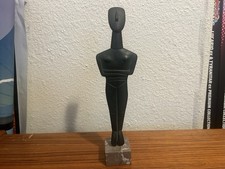 Ancient Female Form Cycladic Sculpture Modern Bronze Statue
