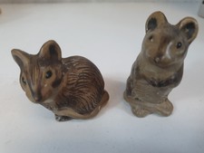 2 Poole Pottery Stoneware Mice