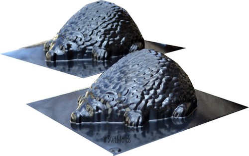 Hedgehog mold cement molds - hedgehog,