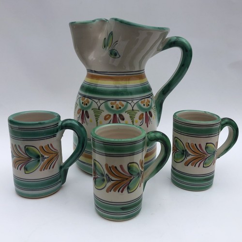 Sangria pottery pitcher set - set, 3