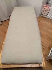 Single futon linear chair bed