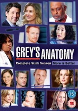 Grey's Anatomy: Complete Sixth Season DVD (2011) Ellen Pompeo cert 15 6 discs