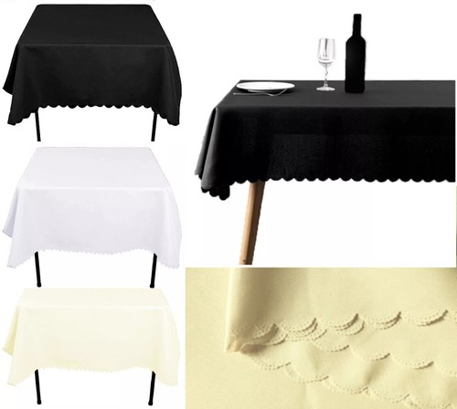 Square polyester tablecloth - polyester,