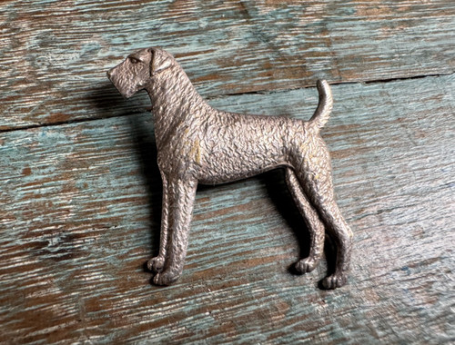 Vintage 925 solid silver dog - solid,
