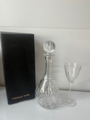 Thomas webb crystal decanter - webb,