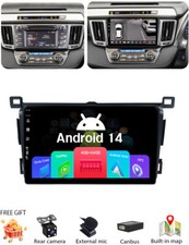 Carplay For Toyota RAV4 2013-2016 Android 14 Car Stereo GPS Sat NAV Radio BT RDS