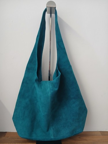 Teal green suede - ,