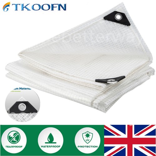 Clear heavy duty tarpaulin - clear,