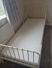 IKEA White Minnen extendable