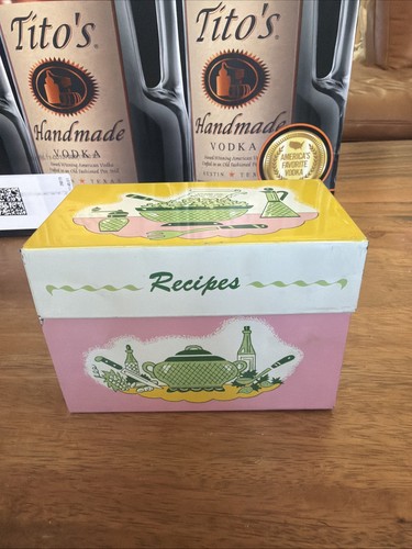 Vintage 1950s metal recipe box - 1950s,