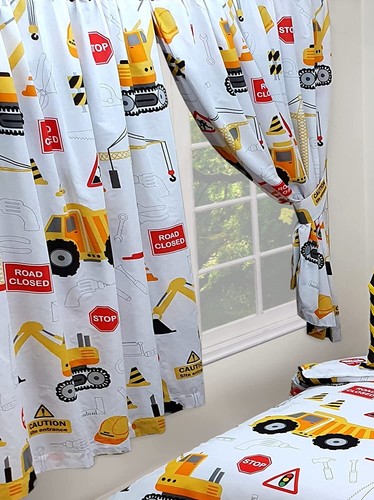 Kids jcb construction white - kids,