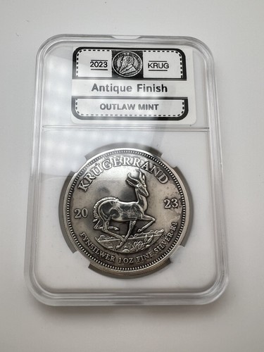 Krugerrand 2023 antique - antique, finish
