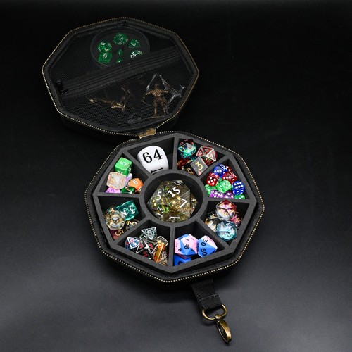 Octagonal dice storage and - dice,