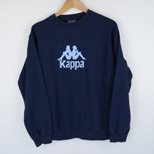 KAPPA Vintage 90's Y2k Sweatshirt Spell Out Logo SZ Medium ( G6407)