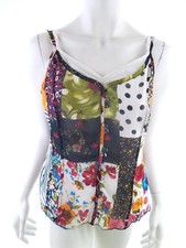 💚 LISA CAMPIONE NEW YORK Womens Blouse Black Sleeveless 12/14 (40) Sweethear...