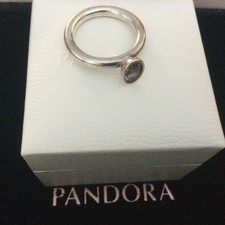 Genuine PANDORA Amethyst Ring