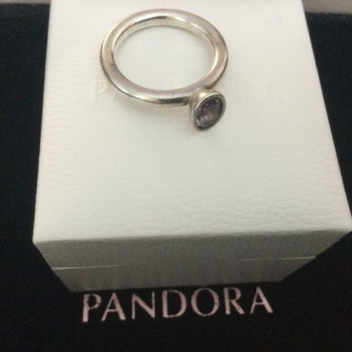 Genuine pandora amethyst ring - amethyst,