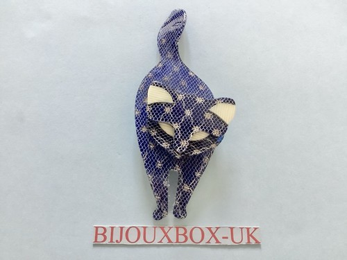 Lea stein bacchus cat - cat, brooch