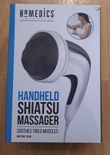 HoMedics Handheld Shiatsu Massager W/ 3 Heads - Deep Tissue Massage - Boxed VGC
