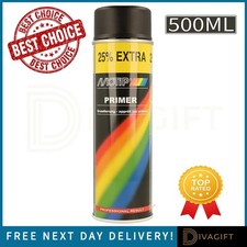 MOTIP BLACK PRIMER FILLER 500ML FOR AUTOMOTIVE CAR BODIES AEROSOL SPRAY PAINT