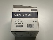 Sigma 19mm F2.8 DN Art Prime Lens Sony E-Mount Silver