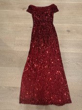 Jenny Packham Red Sequin Gown