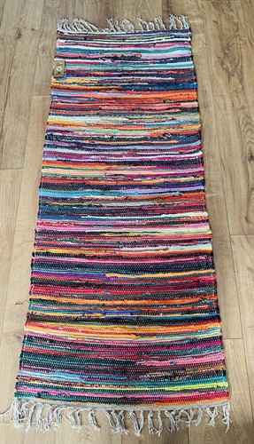 Chindi rag rug runner 60cm - 60cm, x