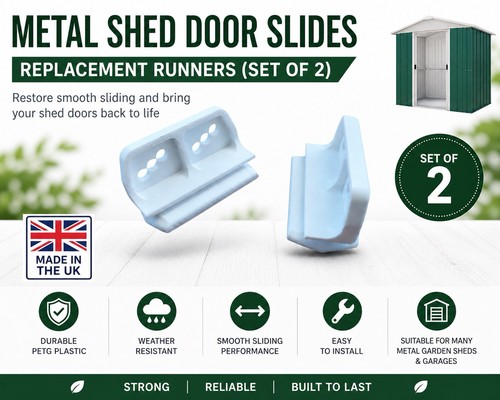 Metal shed rails door - x,