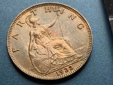 1933 George V British Farthing