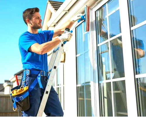 Window cleaning round - window,