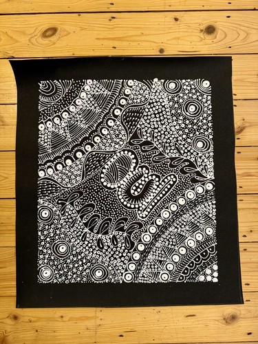 Tanya bird aboriginal art - tanya, bird: