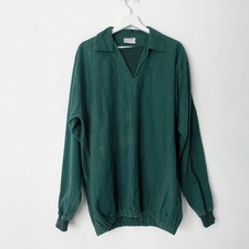 Vintage Smock Pullover Canvas Green Fisherman Artists Nautical Men's XL