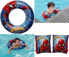 Spiderman Inflatable Kids Swim Ring Armbands Pool Float Aid Swimming Beach Rings
