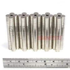 Strong Thin Magnets 6x1 mm Neodymium Disc Small Round Craft Fridge 6mm dia x 1mm