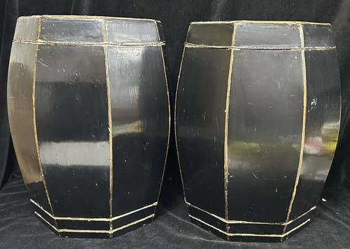 Pair chinese rice barrels - pair,