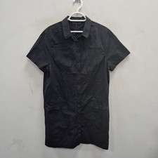 Dr Martens Black Cotton Short Sleeve Punk Skater Shirt Mini Short Dress Size XL