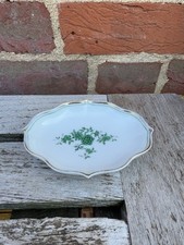 Augarten Austria Porcelain Pin Dish Green Floral Design