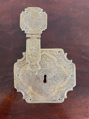19th century inlaid - , brass