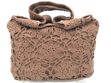 Cotton Crochet Shoulder Bag Hollow Out Summer Beach Bag Vacation Bag for Women