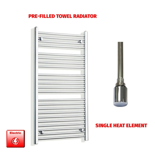 Chrome electric heated towel - heated,