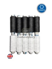 10 x White Black Coats