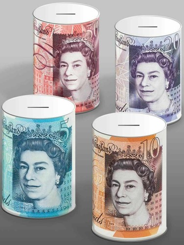 Sterling money box - box, sealed