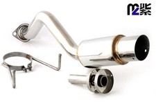 HONDA CIVIC 2.0 TYPE R EP3 JDM PRO STYLE ANGLED TIP EXHAUST BACK BOX M2 4" Z1682