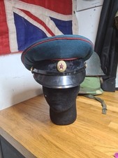 Vintage Russian Soviet Military Officer Visor Cap Hat size 59 USSR ORIGINAL.